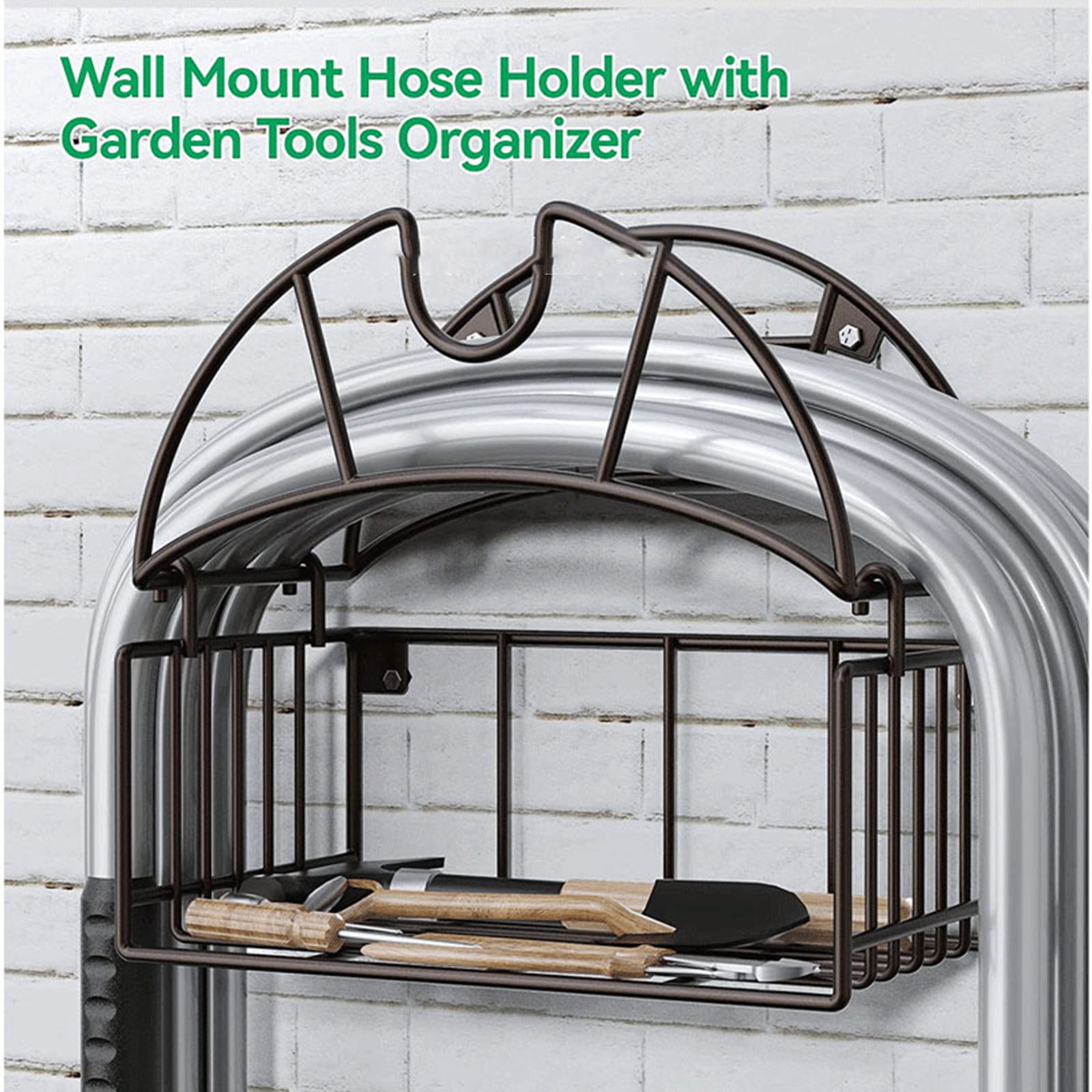 Gardening Tools Rack - Настенный держатель для садового шланга с