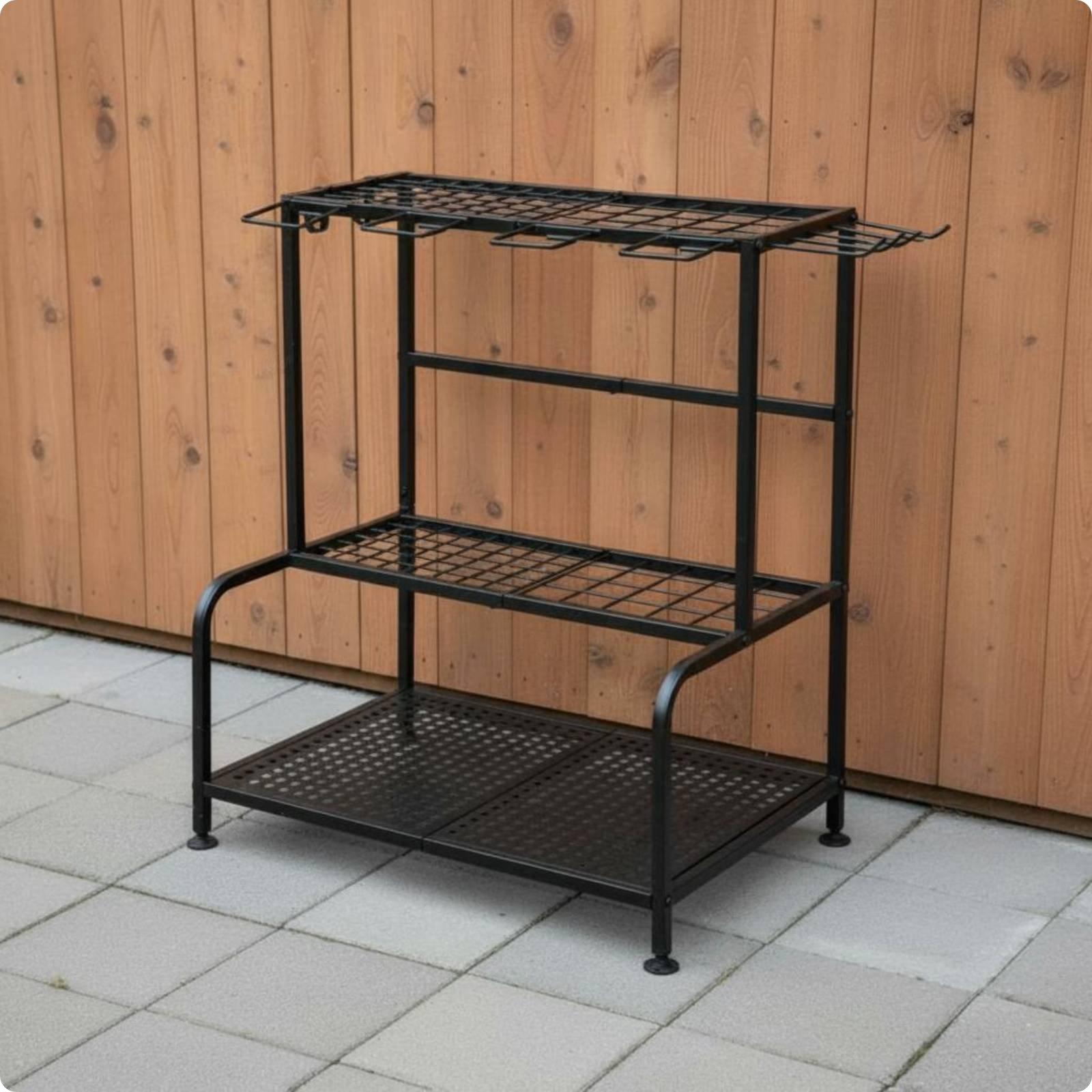 Металлическая подставка для са – обзор и цена Gardening Tools Rack